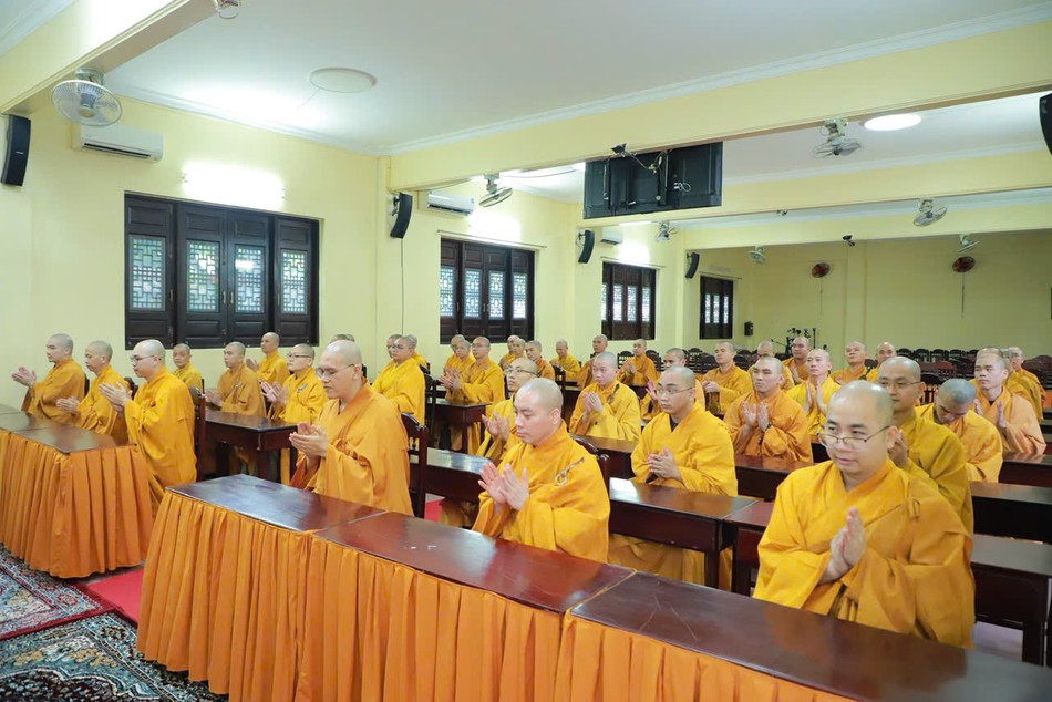 Trường hạ chùa Huệ Nghiêm có 72 hành giả sinh hoạt tu học
