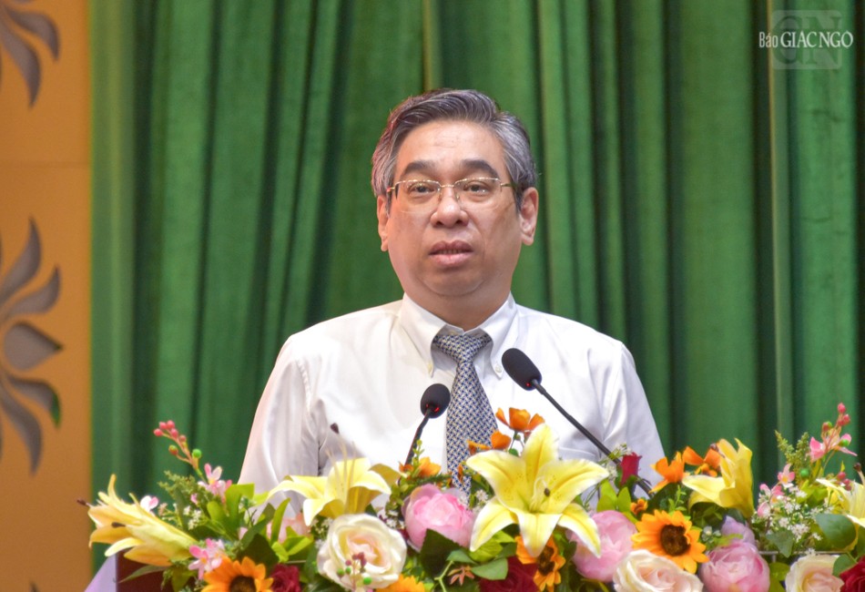 Phó Bí thư Thành ủy Nguyễn Phước Lộc phát biểu Phó Bí thư Thành ủy Nguyễn Phước Lộc phát biểu