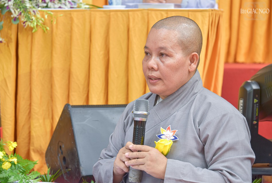 Sư cô Thích nữ Thánh Tâm dâng lời tri ân