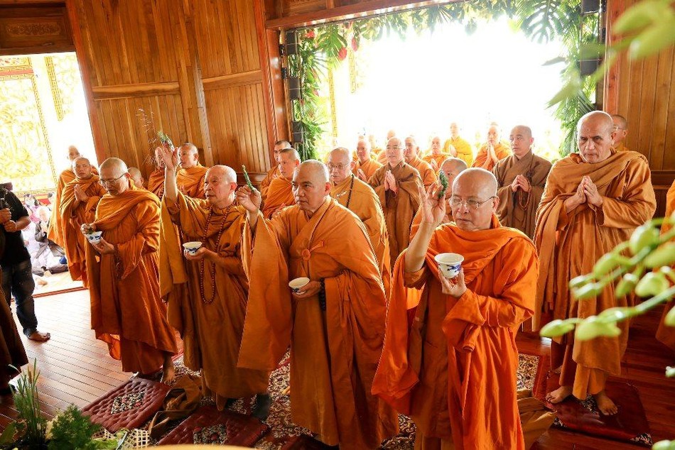 Nghi thức sái tịnh, an vị Nghi thức sái tịnh, an vị