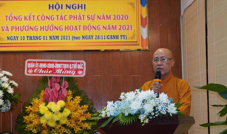 Thượng tọa Thích Minh Truyền, Phó ban Trị sự quận Thủ Đức cảm tạ Thượng tọa Thích Minh Truyền, Phó ban Trị sự quận Thủ Đức cảm tạ