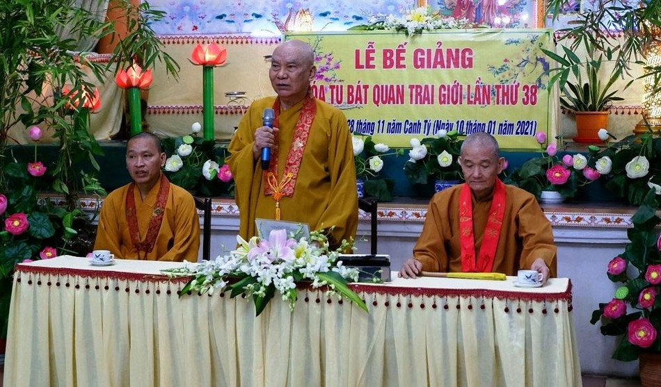 Hòa thượng Thích Thanh Sơn phát biểu - Ảnh: Hoàng Phương