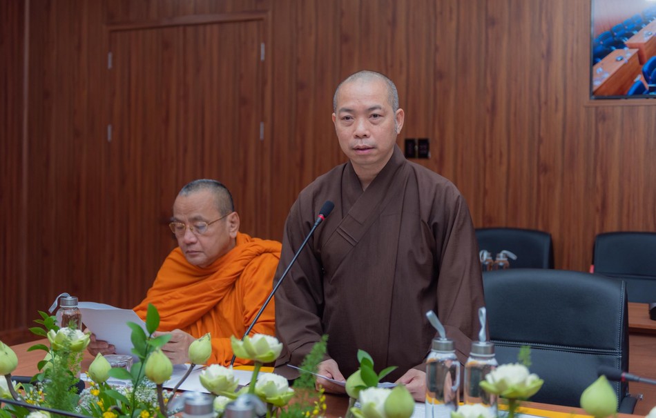 Thượng tọa Thích Quang Thạnh, Phó Trưởng ban kiêm Chánh Thư ký Ban Phật giáo Quốc tế Trrung ương GHPGVN - Ảnh: Đăng Huy