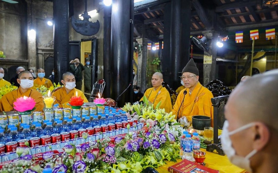 Đàn tràng tại chùa Phúc Khánh - Ảnh: Zing.vn