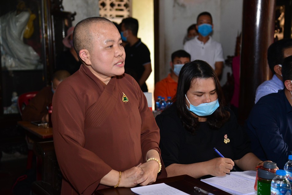 Ni sư Thích Tâm Chính - Ủy viên Thường trực, Trưởng ban Trị sự GHPGVN quận Hải An - Ảnh: Thành Trung Ni sư Thích Tâm Chính - Ủy viên Thường trực, Trưởng ban Trị sự GHPGVN quận Hải An - Ảnh: Thành Trung