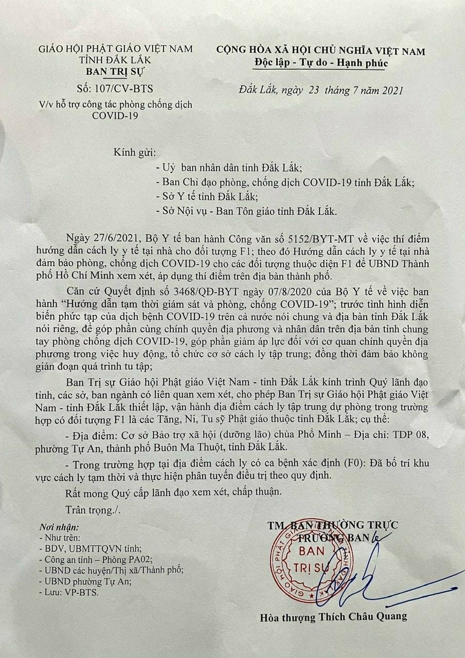 Ảnh bản công văn của Ban Trị sự GHPGVN tỉnh Đắk Lắk Ảnh bản công văn của Ban Trị sự GHPGVN tỉnh Đắk Lắk
