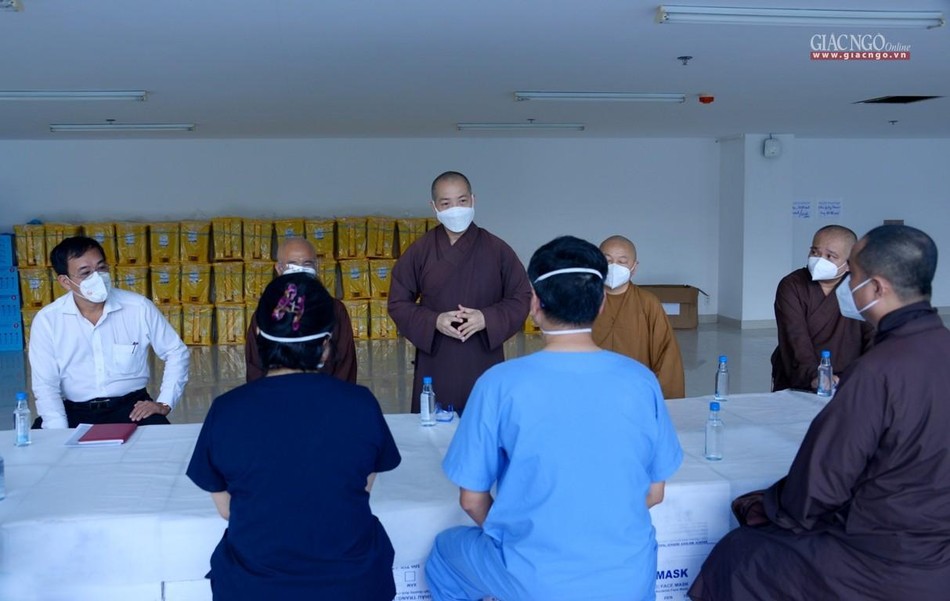 Thượng tọa Thích Quang Thạnh phát biểu - Ảnh: Bảo Toàn Thượng tọa Thích Quang Thạnh phát biểu - Ảnh: Bảo Toàn