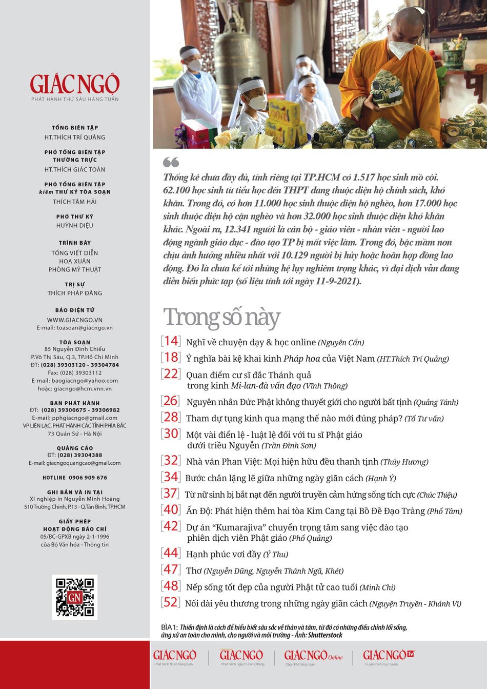 Nội dung của Báo Giác Ngộ số 1120 - 1121 Nội dung của Báo Giác Ngộ số 1120 - 1121