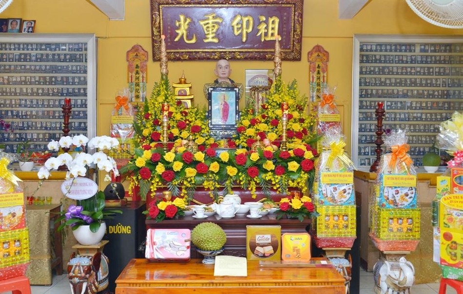 Tổ đường, nơi thờ di cốt, linh ảnh tượng, long vị Hòa thượng Thích Tài Quang Tổ đường, nơi thờ di cốt, linh ảnh tượng, long vị Hòa thượng Thích Tài Quang