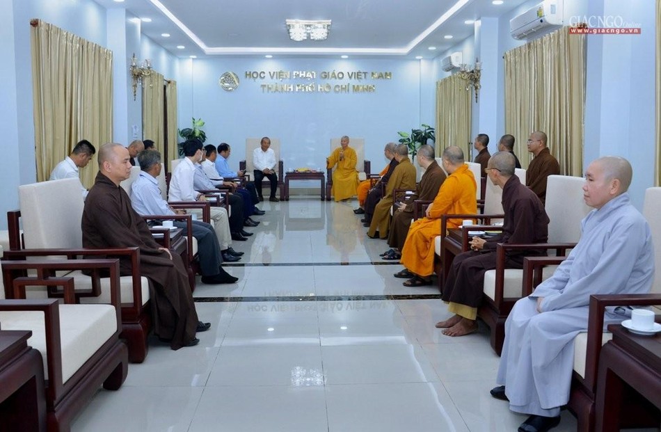 Quang cảnh buổi thăm tại cơ sở II của Học viện ở xã Lê Minh Xuân, huyện Bình Chánh