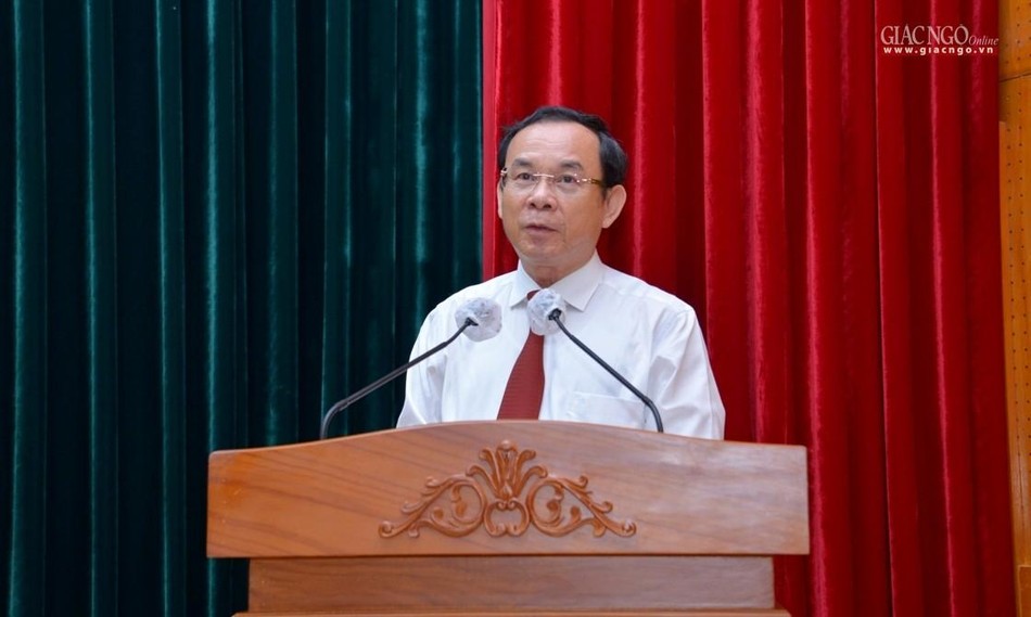 Bí thư Thành ủy TP.HCM phát biểu Bí thư Thành ủy TP.HCM phát biểu