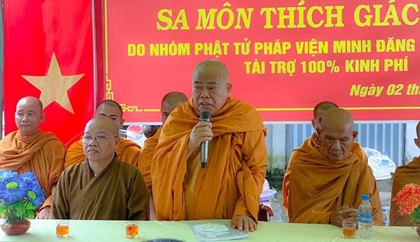 Hòa thượng Thích Giác Toàn phát biểu Hòa thượng Thích Giác Toàn phát biểu