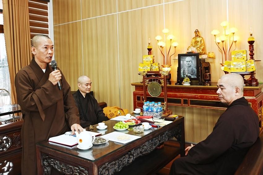 Thượng tọa Thích Đạo Phong thay mặt Ban Trị sự GHPGVN TP.Hà Nội dự họp và phát biểu Thượng tọa Thích Đạo Phong thay mặt Ban Trị sự GHPGVN TP.Hà Nội dự họp và phát biểu