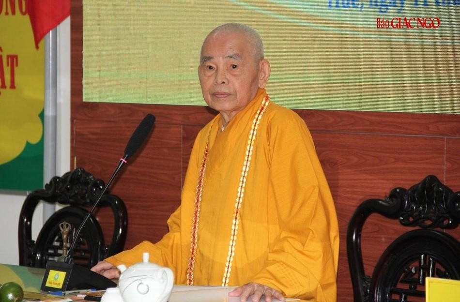 Hòa thượng Thích Đức Thanh phát biểu khai mạc