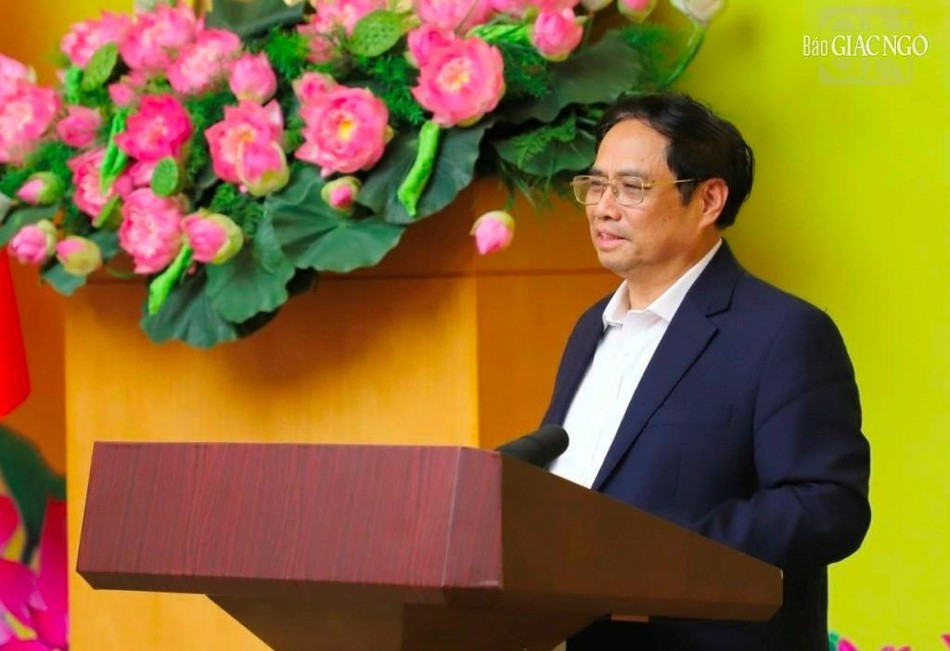Thủ tướng Phạm Minh Chính phát biểu tại buổi tiếp Thủ tướng Phạm Minh Chính phát biểu tại buổi tiếp