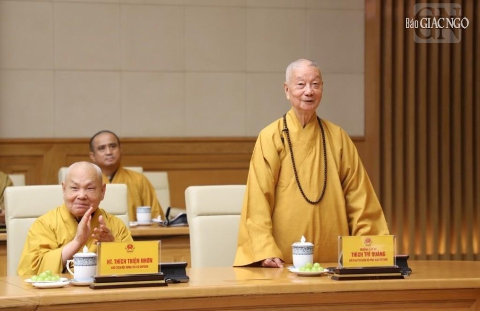 Đức Pháp chủ GHPGVN phát biểu Đức Pháp chủ GHPGVN phát biểu