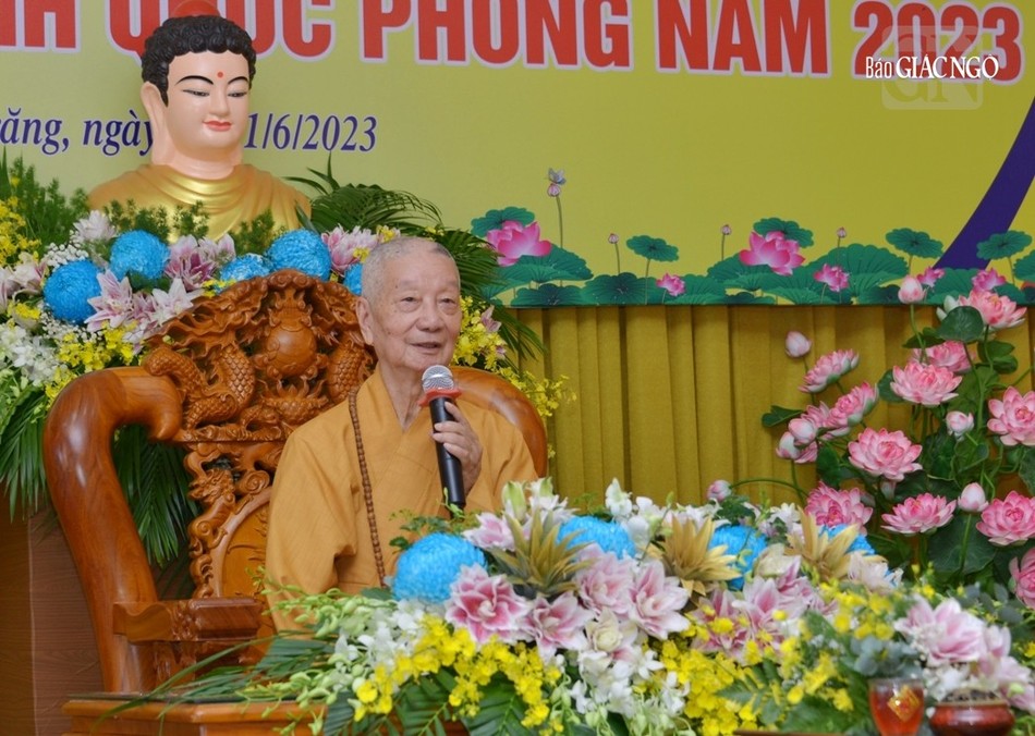 Đức Pháp chủ tán thán tinh thần đoàn kết, hòa hợp giữa các truyền thống Phật giáo trên vùng đất Sóc Trăng trong ngôi nhà Giáo hội Đức Pháp chủ tán thán tinh thần đoàn kết, hòa hợp giữa các truyền thống Phật giáo trên vùng đất Sóc Trăng trong ngôi nhà Giáo hội