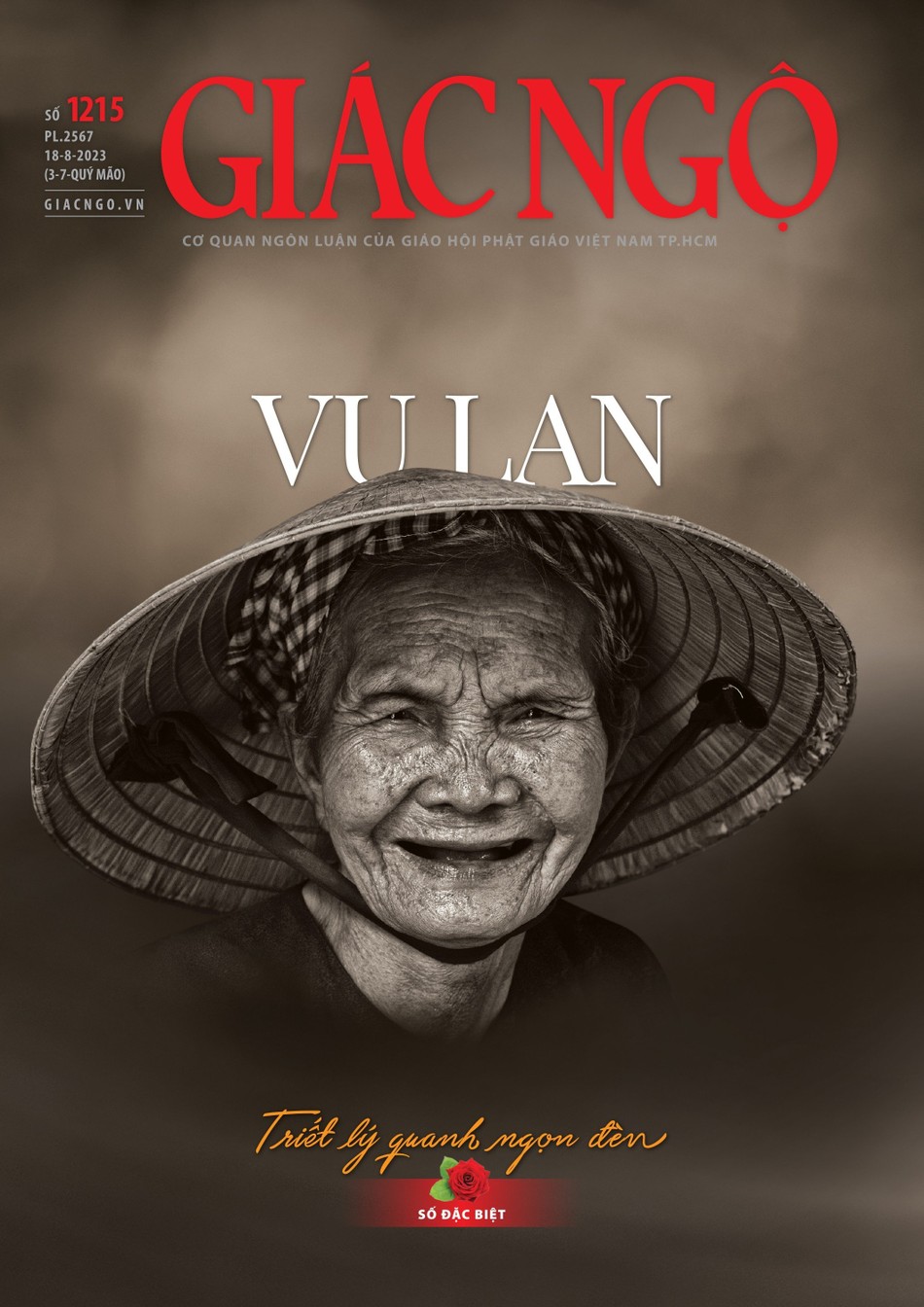 Bìa 1 Báo Giác Ngộ số Vu lan - Ảnh: Trần Thế Phong, Mỹ thuật: Tống Viết Diễn Bìa 1 Báo Giác Ngộ số Vu lan - Ảnh: Trần Thế Phong, Mỹ thuật: Tống Viết Diễn