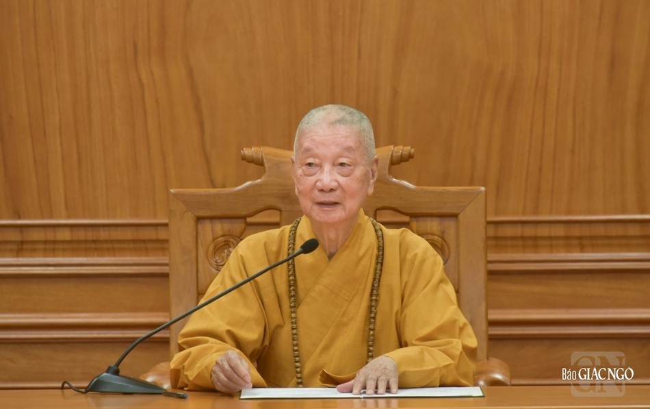 Đại lão Hòa thượng Thích Trí Quảng, Đệ tứ Pháp chủ GHPGVN chủ tọa phiên họp Đại lão Hòa thượng Thích Trí Quảng, Đệ tứ Pháp chủ GHPGVN chủ tọa phiên họp