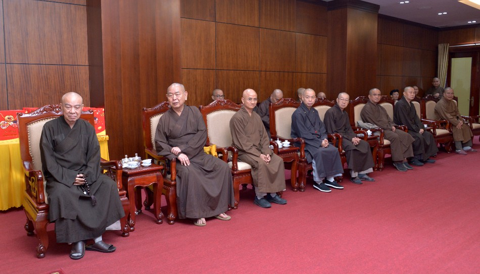 Chư tôn đức Ban Thường trực Ban Trị sự GHPGVN TP.HCM tham dự tiếp đoàn Chư tôn đức Ban Thường trực Ban Trị sự GHPGVN TP.HCM tham dự tiếp đoàn