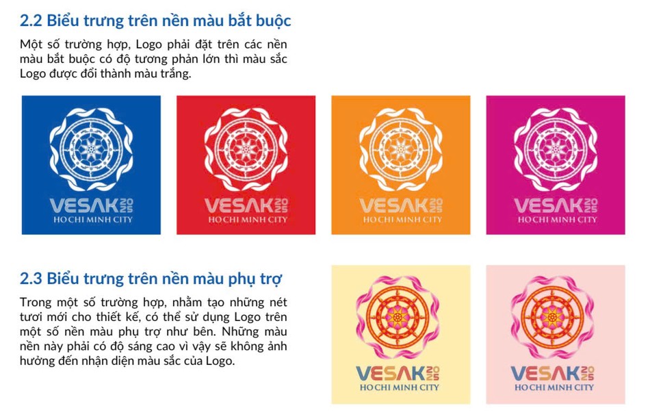 Quy định về màu sắc bắt buộc và màu nền phụ trợ Quy định về màu sắc bắt buộc và màu nền phụ trợ