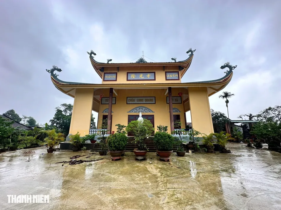 Nhờ chùa Long Quang mà nhiều người dân thôn Mỹ Xuân được an toàn trong trận lũ lịch sử