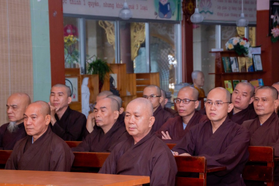 Chư hành giả Tăng tại hạ trường chùa Vạn Đức