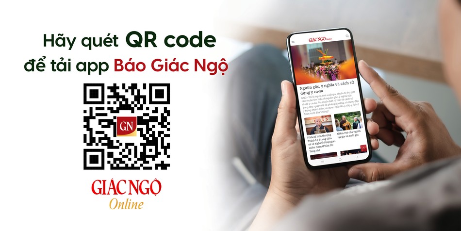 Quét QR code trên điện thoại để tải app Báo Giác Ngộ