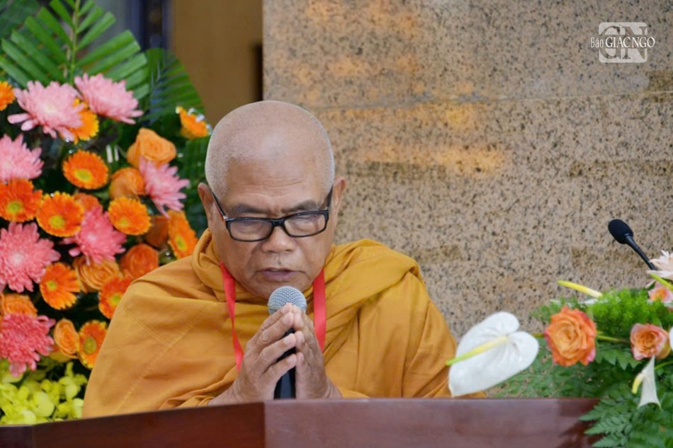 Hòa thượng Thích Giác Toàn, Phó Chủ tịch Hội đồng Trị sự GHPGVN, Viện trưởng Viện Nghiên cứu Phật học VN, Trưởng ban Tổ chức phát biểu khai mạc Hòa thượng Thích Giác Toàn, Phó Chủ tịch Hội đồng Trị sự GHPGVN, Viện trưởng Viện Nghiên cứu Phật học VN, Trưởng ban Tổ chức phát biểu khai mạc