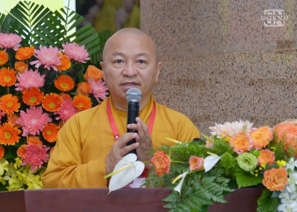 Thượng tọa Thích Nhật Từ đề dẫn hội thảo Thượng tọa Thích Nhật Từ đề dẫn hội thảo