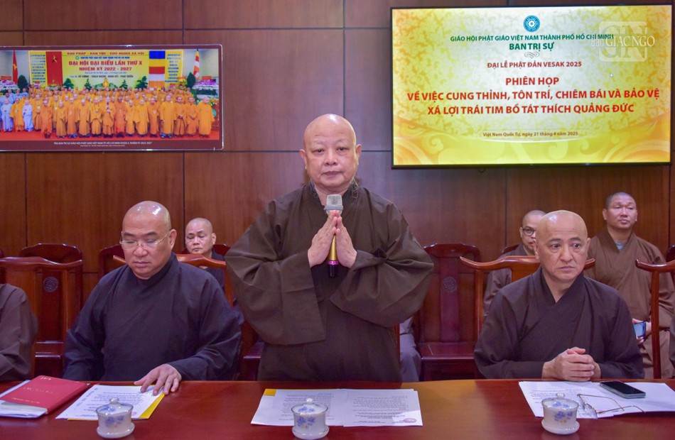 Hòa thượng Thích Lệ Trang phát biểu khai mạc