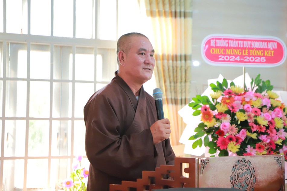 Thượng tọa Thích Quảng Huy phát biểu tại buổi lễ Thượng tọa Thích Quảng Huy phát biểu tại buổi lễ
