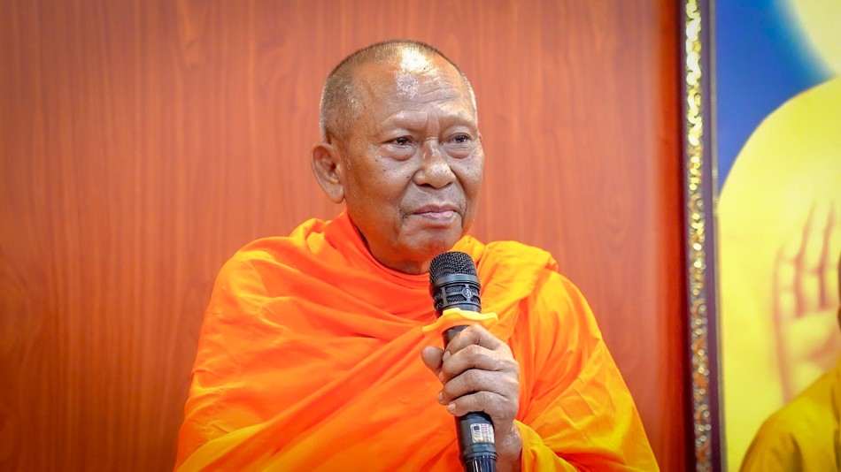 Hòa thượng Thạch Sok Xane phát biểu khai mạc