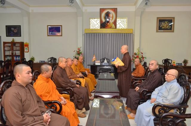 Phiên họp của Thường trực Ban trị sự Phật giáo TP.Đà Nẵng vào sáng 6-7 nhằm rà soát công tác chuẩn bị cho Đại hội đại biểu Phật giáo thành phố lần thứ VI - Ảnh: Phật giáo Đà Nẵng