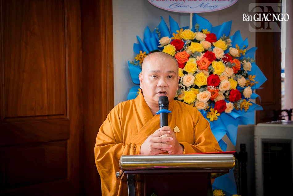 Thượng tọa Thích Trung Nguyện công bố quyết định bổ nhiệm trụ trì chùa Long Quang