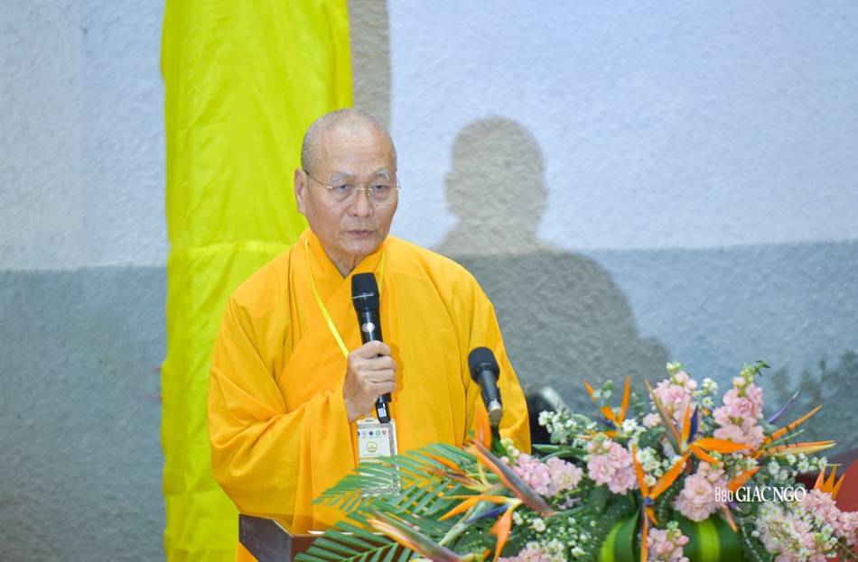 Hòa thượng Thích Hải Ấn phát biểu khai mạc