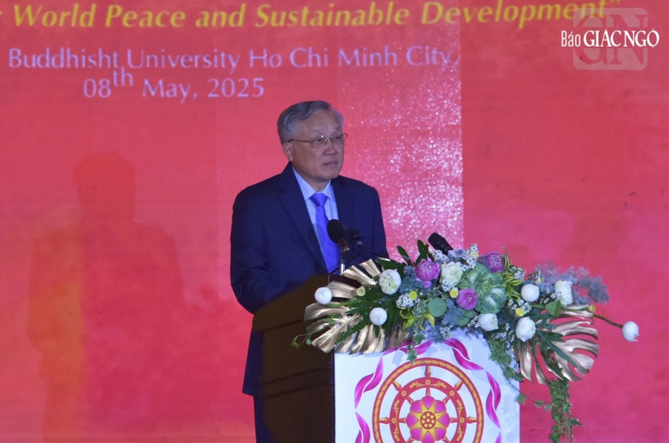 Phó Thủ tướng Thường trực Nguyễn Hòa Bình đánh giá Đại lễ Vesak Liên Hiệp Quốc 2025 tại TP.HCM đã được tổ chức hết sức trọng thể, tôn nghiêm