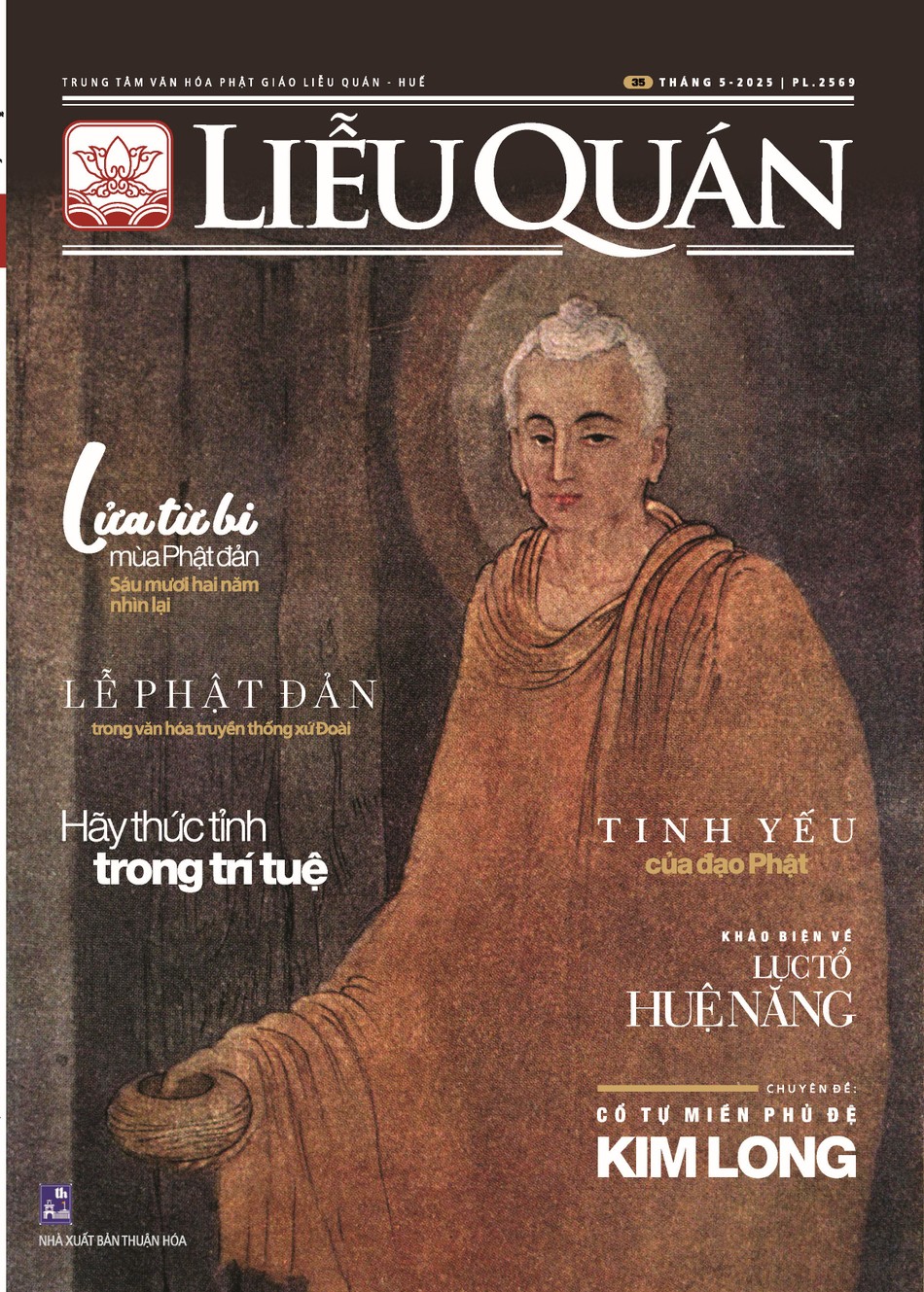 Trang bìa Liễu Quán số 35 với bức họa &quot;Đức Phật khất thực&quot; của họa sĩ người Ấn Độ Abanindranath Tagore (1871-1951)