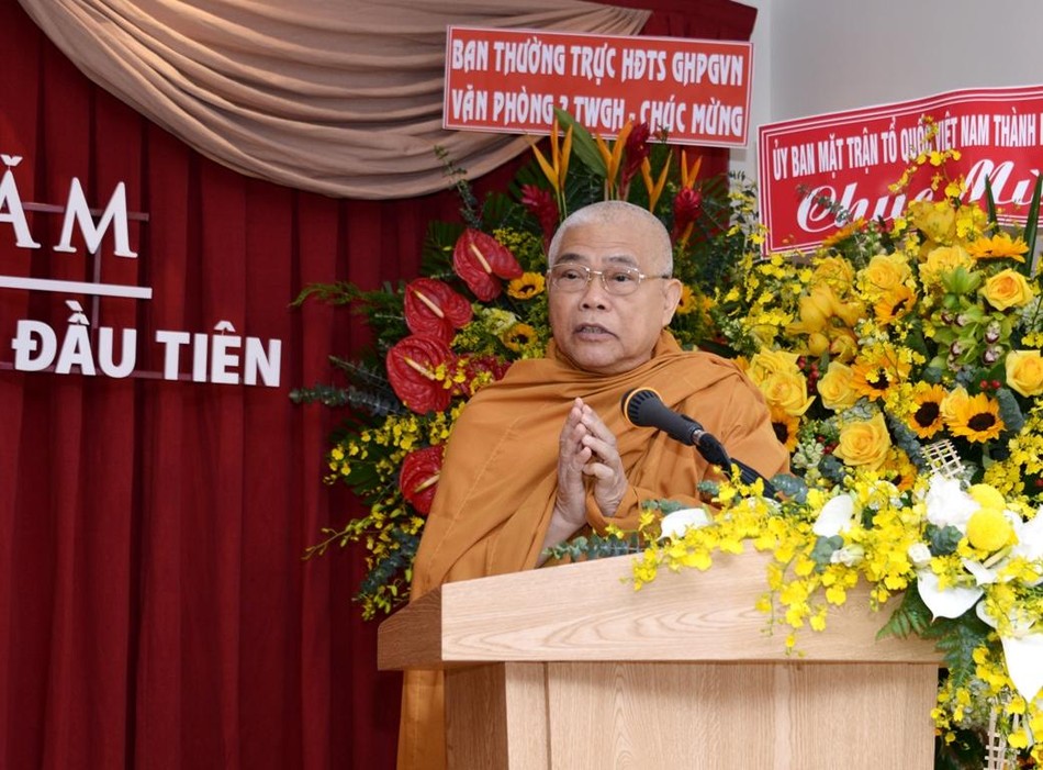 HT.Thích Giác Toàn phát biểu khai mạc