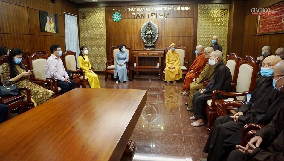 Chư tôn đức tiếp đoàn Ủy ban MTTQVN TP.HCM Chư tôn đức tiếp đoàn Ủy ban MTTQVN TP.HCM