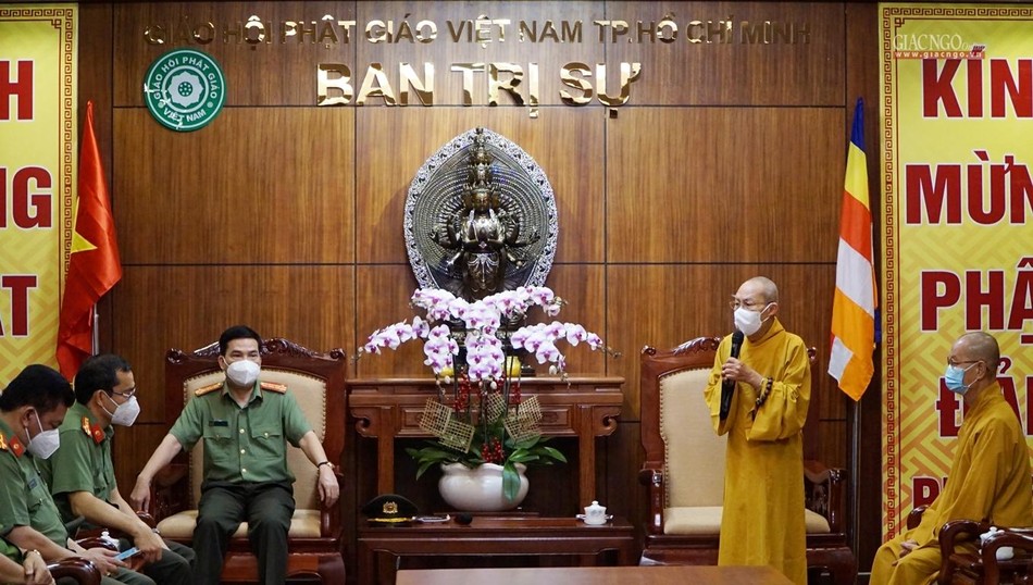 Hòa thượng Thích Thiện Đức cảm ơn lãnh đạo Công an TP.HCM đến thăm và chúc mừng nhân mùa Tự tứ, Vu lan - Báo hiếu Hòa thượng Thích Thiện Đức cảm ơn lãnh đạo Công an TP.HCM đến thăm và chúc mừng nhân mùa Tự tứ, Vu lan - Báo hiếu