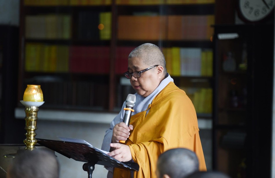 Ni sư Thích nữ Lệ Thuận, vị trụ trì hiện tại của tổ đình Kim Sơn - Ảnh: K.Sơn Ni sư Thích nữ Lệ Thuận, vị trụ trì hiện tại của tổ đình Kim Sơn - Ảnh: K.Sơn