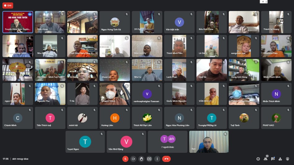 Chư tôn đức Ban Trị sự Phật giáo Kiên Giang họp bất thường thảo luận Phật sự