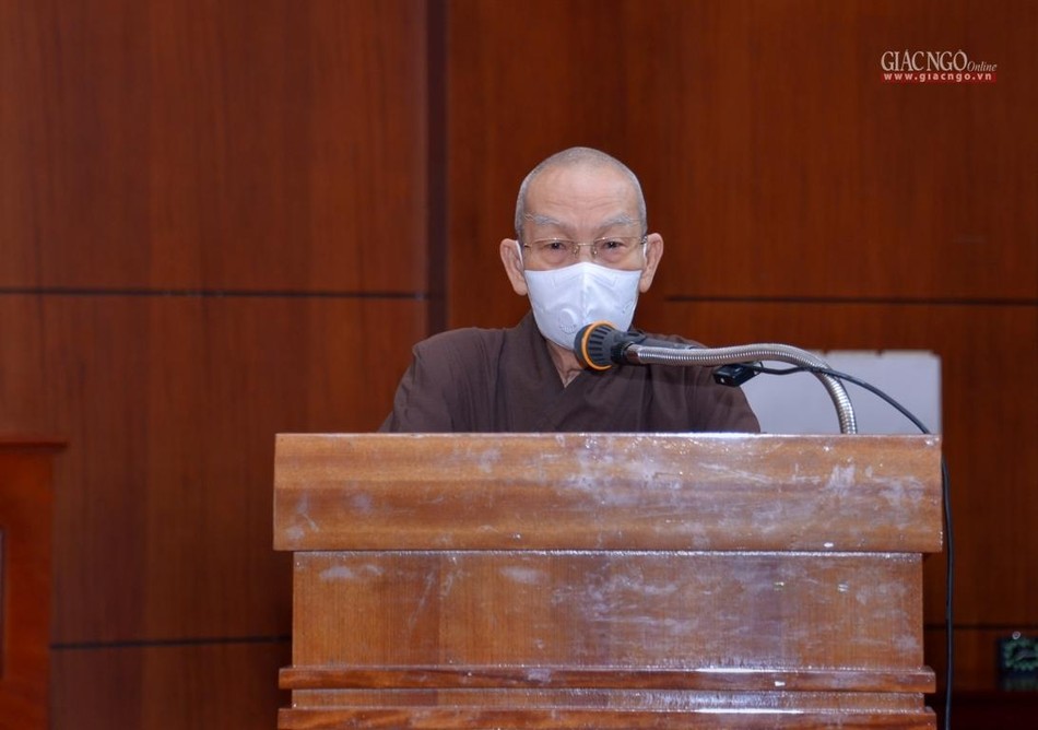 Hòa thượng Thích Thiện Đức nhắn nhủ đến các tình nguyện viên yên tâm phục vụ ở tuyến đầu