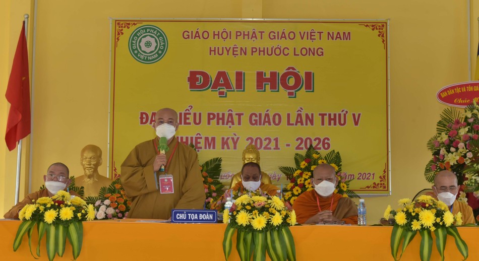 Thượng toạ Thích Giác Nghi phát biểu chỉ đạo tại đại hội Thượng toạ Thích Giác Nghi phát biểu chỉ đạo tại đại hội