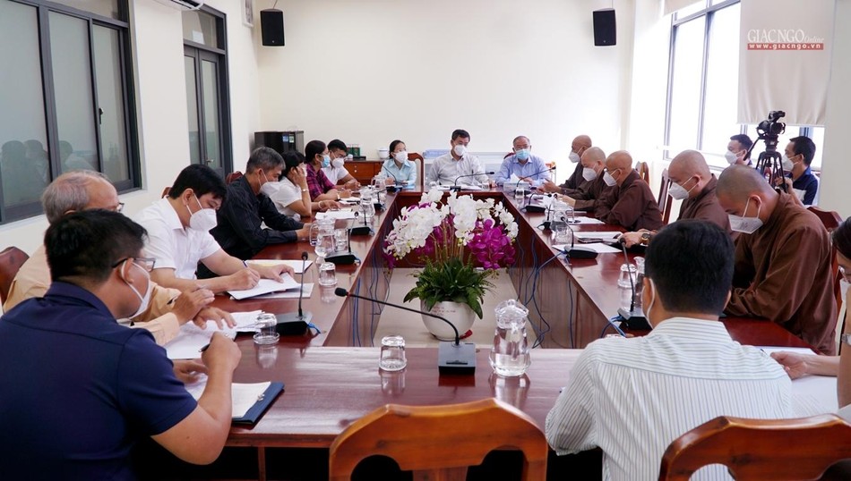 Buổi họp nhằm thống nhất một công tác tổ chức Đại lễ Kỷ niệm 40 năm thành lập GHPGVN, tại đầu cầu TP.HCM