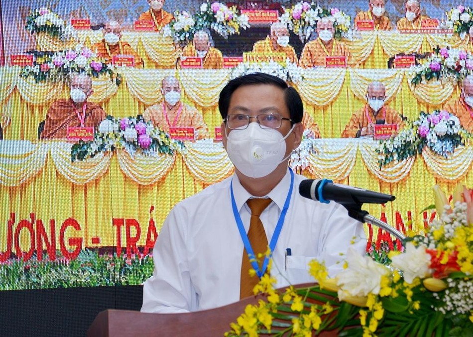 Ông Trần Hữu Phước phát biểu tại đại hội