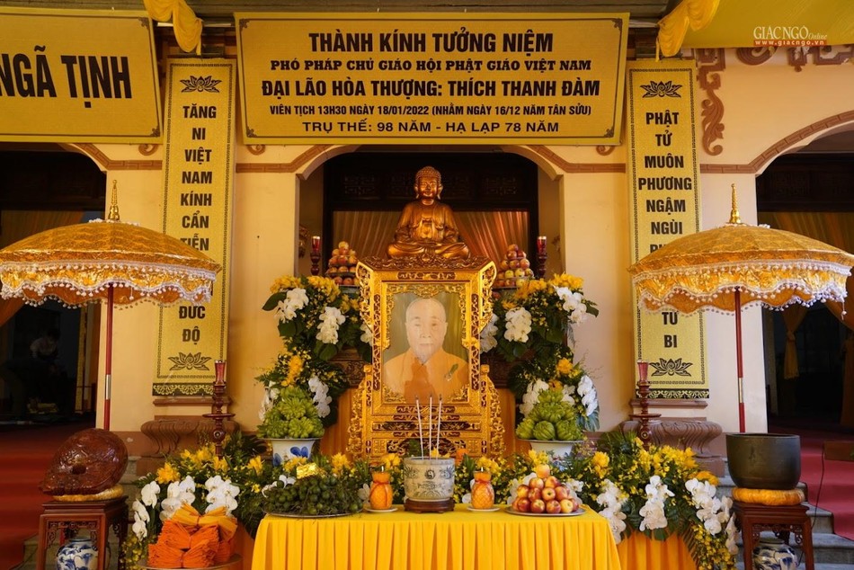 Di ảnh Đại lão Hòa thượng Phó Pháp chủ GHPGVN - Thích Thanh Đàm