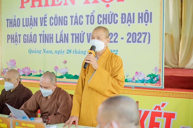 Hòa thượng Thích Thiện Thành phát biểu chào mừng Hòa thượng Thích Thiện Thành phát biểu chào mừng