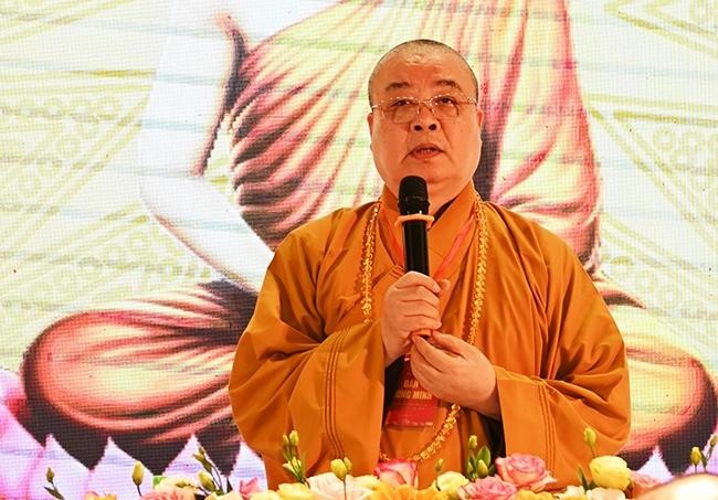 Hòa thượng Thích Thanh Nhiễu ban lời đạo từ